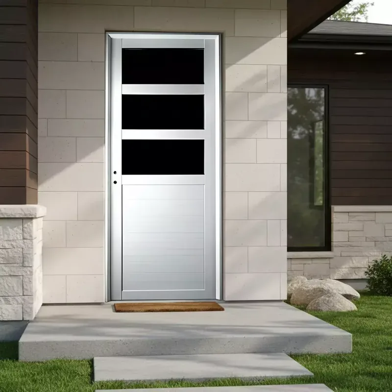 Puerta de aluminio para exterior